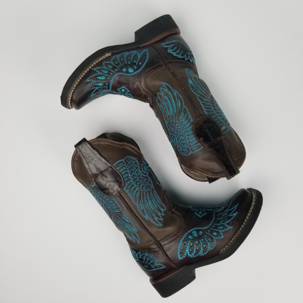 Innovation Toodler Girl Boots - Brown/Turquoise